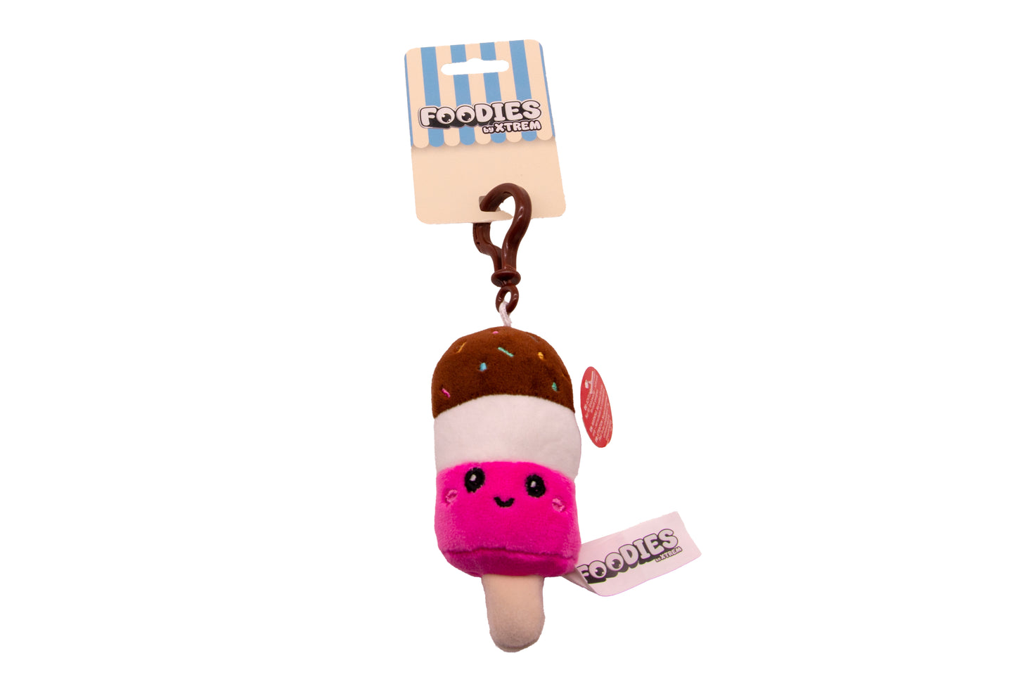 Miss Neapolitan – Foodies Ice Cream Series – Λούτρινο Μπρελόκ Ξυλάκι Τρίχρωμο 12εκ.