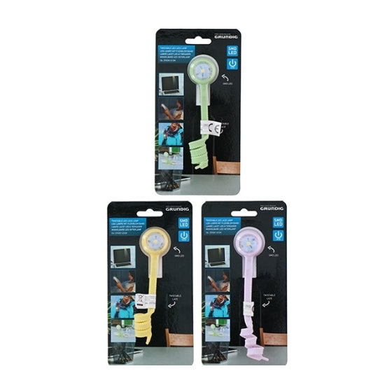 Φακος Κορδονι Gel με LED Grundig Ροζ