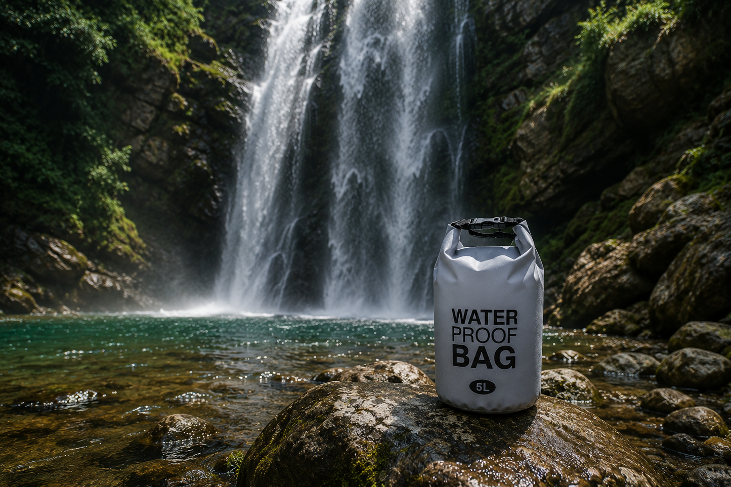 Στεγανός Αδιάβροχος Σακος Dry Bag 5L Γκρι