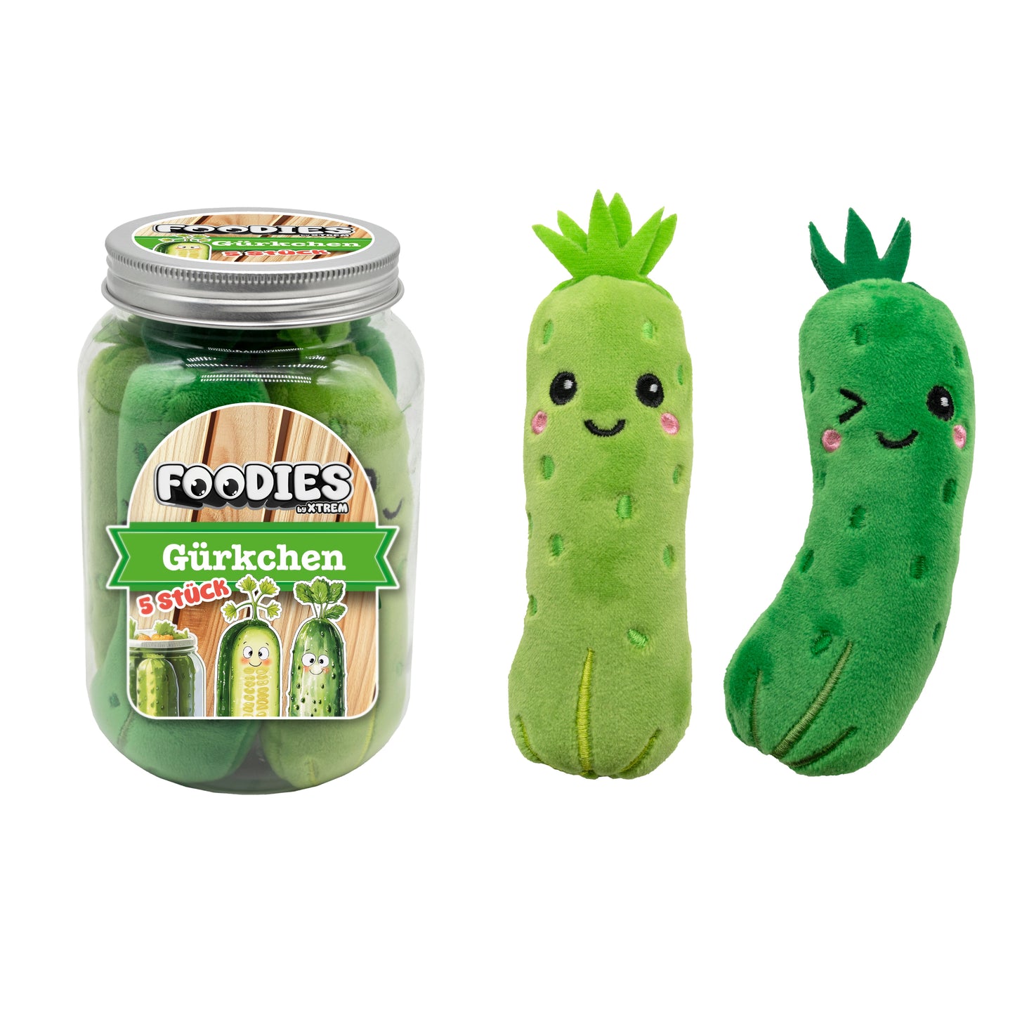 Foodies Pickle Jar - 5 Λούτρινες Πίκλες σε Βαζάκι