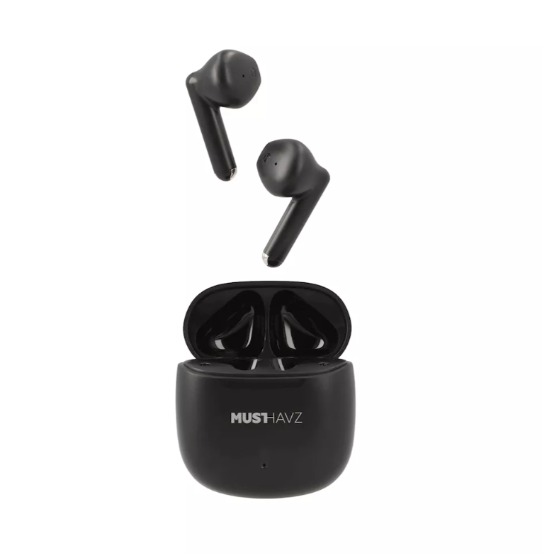 Ασύρματα Ακουστικά με Θήκη Φόρτισης Musthavz True Wireless Lite Μαύρα