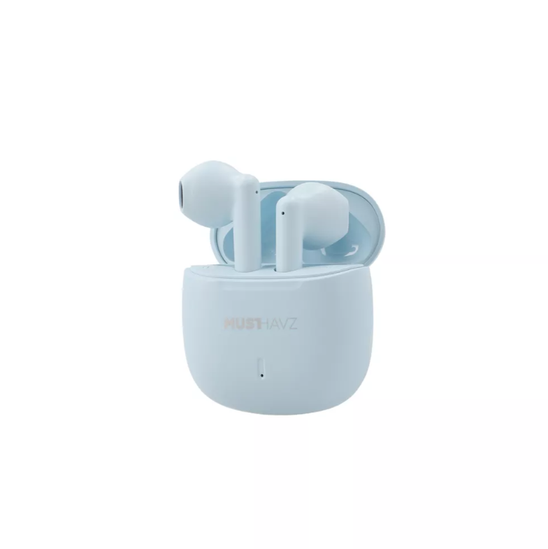 Ασύρματα Ακουστικά με Θήκη Φόρτισης Musthavz True Wireless Lite Γαλάζιο