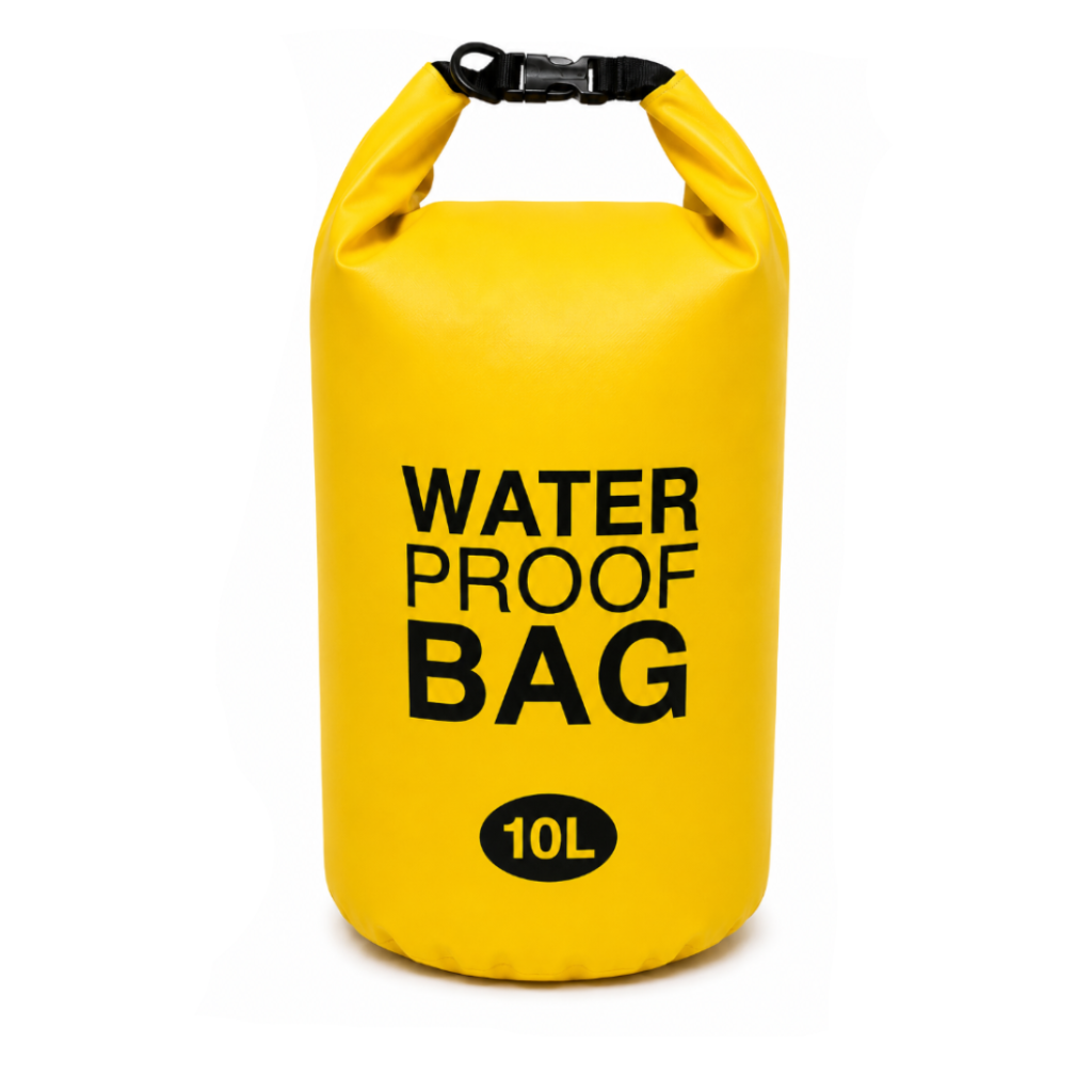 Στεγανός Αδιάβροχος Σάκος Dry Bag 10L Κίτρινο