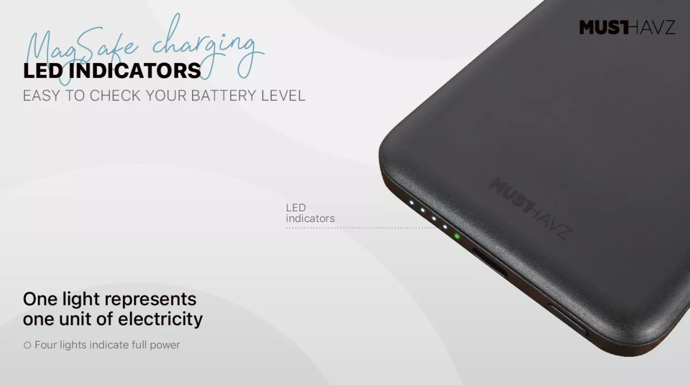 Power Bank Musthavz με Magsafe 5000mAh