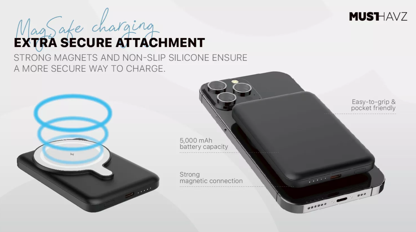 Power Bank Musthavz με Magsafe 5000mAh