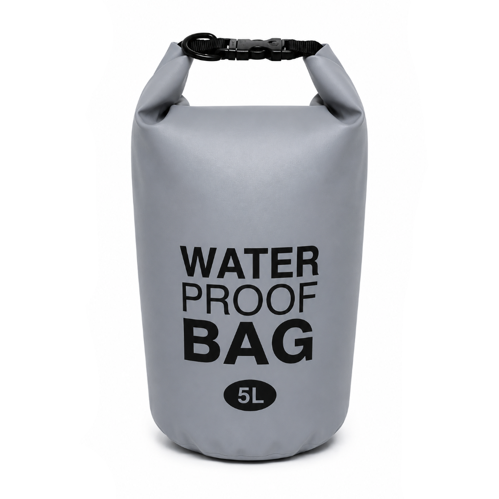 Στεγανός Αδιάβροχος Σακος Dry Bag 5L Γκρι