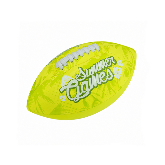 Μπάλα Ράγκμπι Xtrem Summer Games Neopren 26cm Κιτρινη