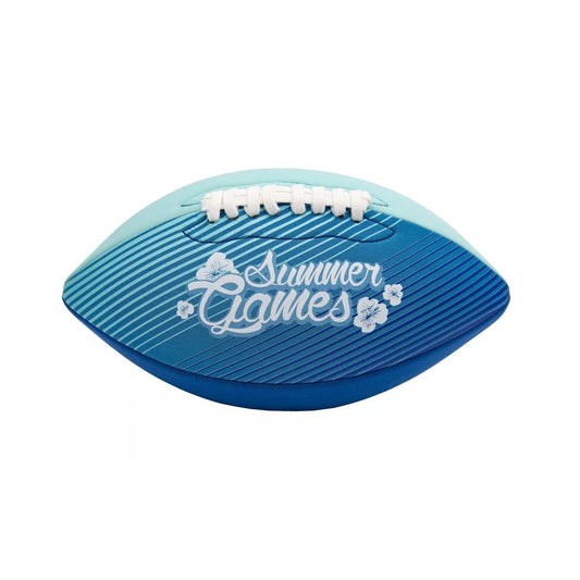 Μπάλα Ράγκμπι Xtrem Summer Games Neopren 26cm Γαλάζια Μπλε