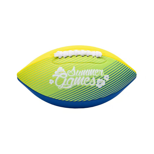 Μπάλα Ράγκμπι Xtrem Summer Games Neopren 21cm Κίτρινη Μπλε