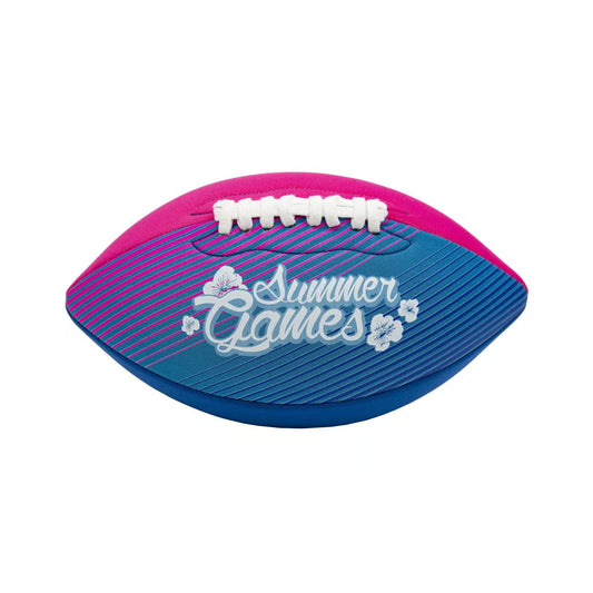 Μπάλα Ράγκμπι Xtrem Summer Games Neopren 21cm Φούξια Μπλε