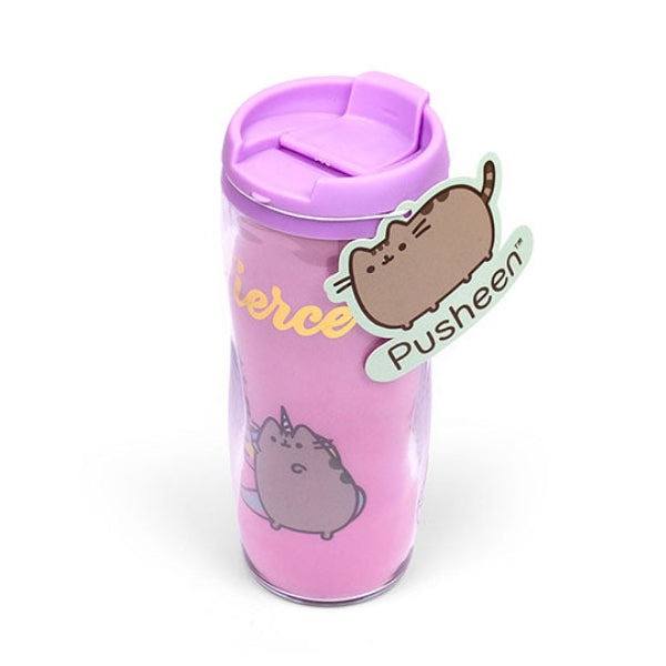 Πλαστικό Ποτήρι Ταξιδίου Pusheen Fierce με Καπάκι 275ml