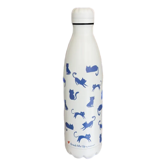 Μπουκάλι Θερμος Greek Me Up 750ml Blue Cats