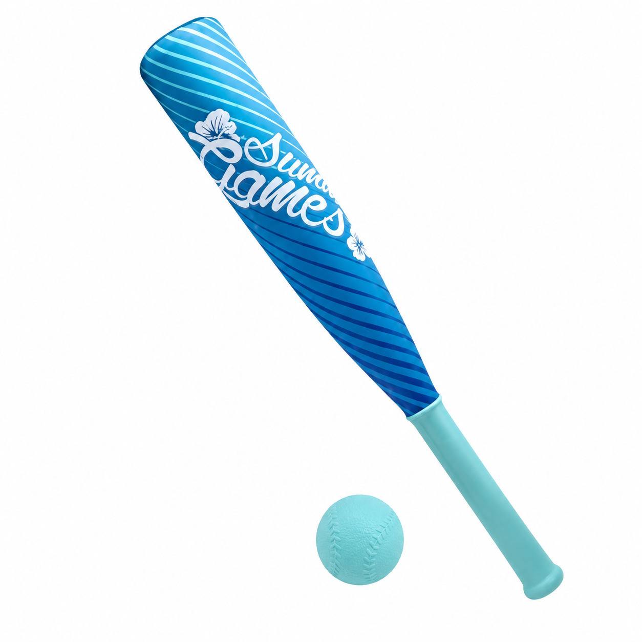 Summer Games Neopren Baseball Μπαστούνι 60cm με Μπάλα Γαλάζιο
