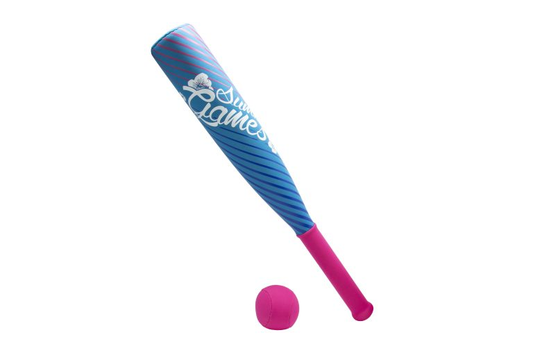 Summer Games Neopren Baseball Μπαστούνι 60cm με Μπάλα Φούξια