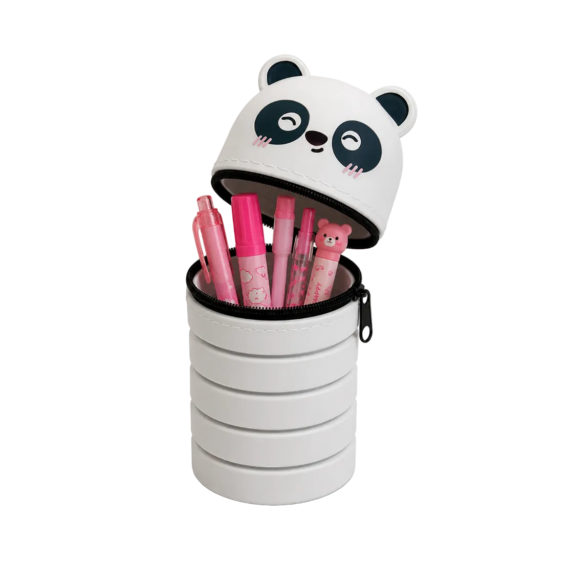 Πτυσσόμενη Κασετίνα Μολυβοθηκη Βαρελάκι Panda