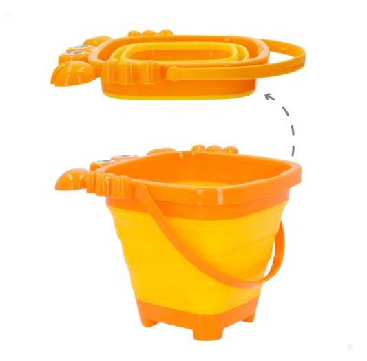 EDDY TOYS Πτυσσόμενο Κουβαδάκι Παραλίας Καβουράκι 24x18.5cm