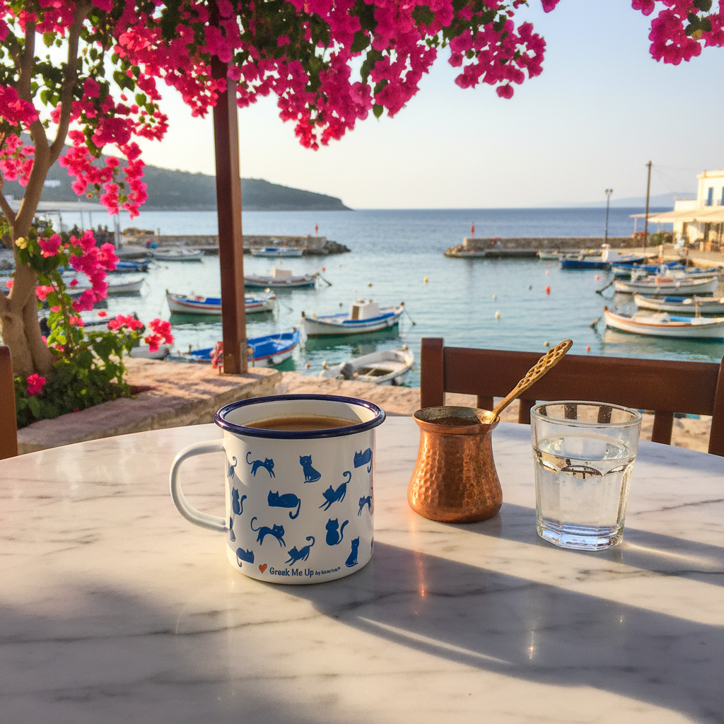 Lifestyle Blue Cats Mug Καφενείο Παξοί