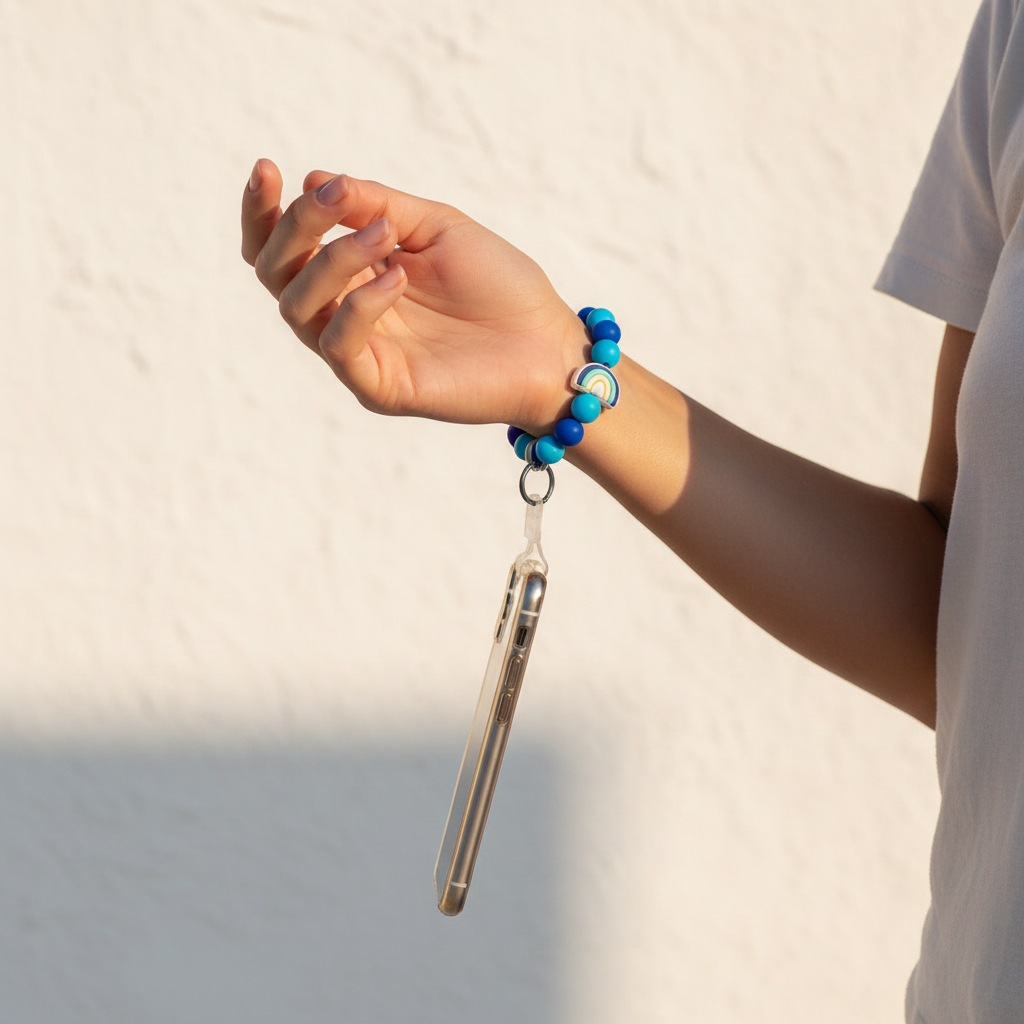 Lifestyle Blue Phone Wrist Strap Κρεμαστό Κινητό