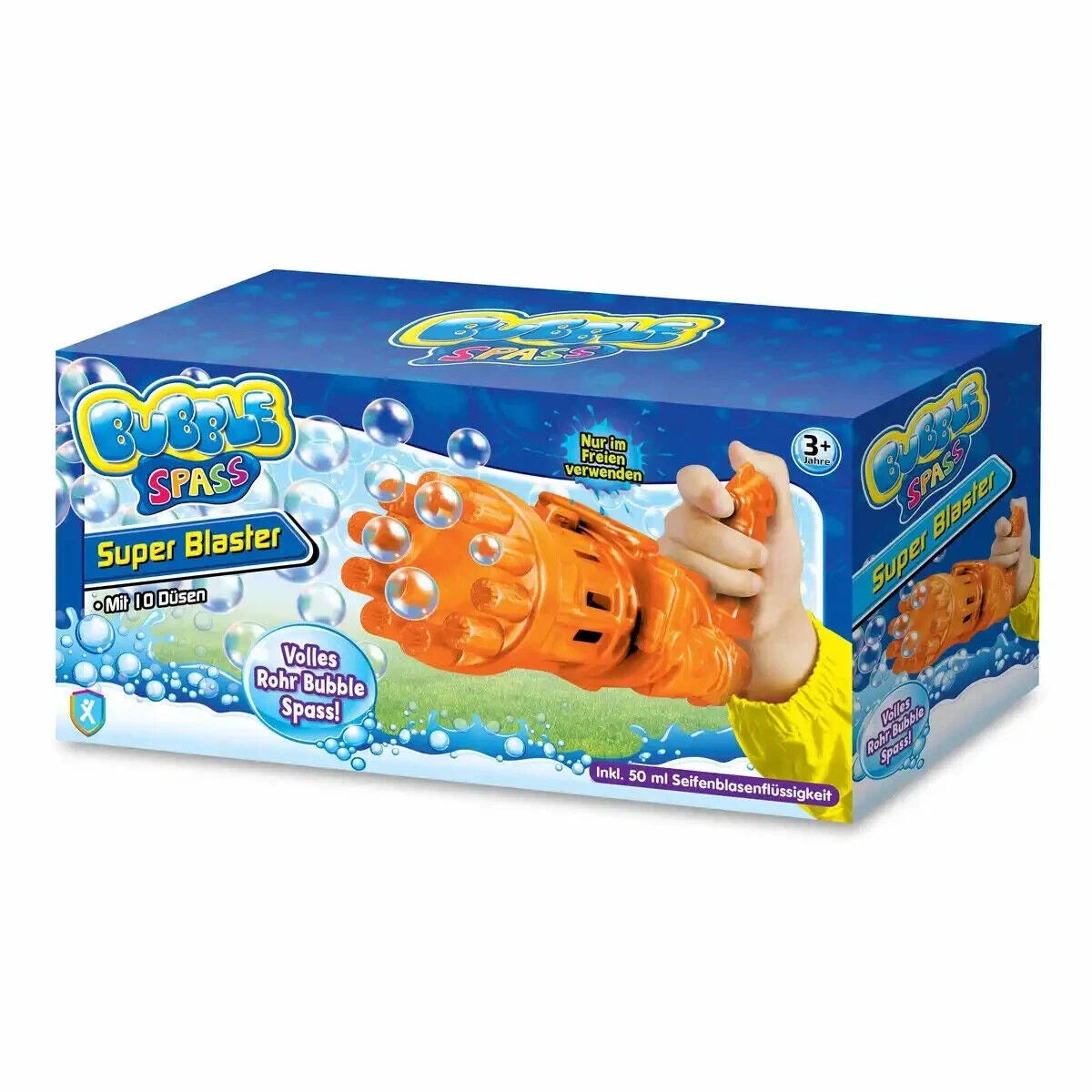 Πιστόλι Bubble Blaster για Σαπουνόφουσκες με 10 Εκτοξευτήρες & Υγρό 50ml