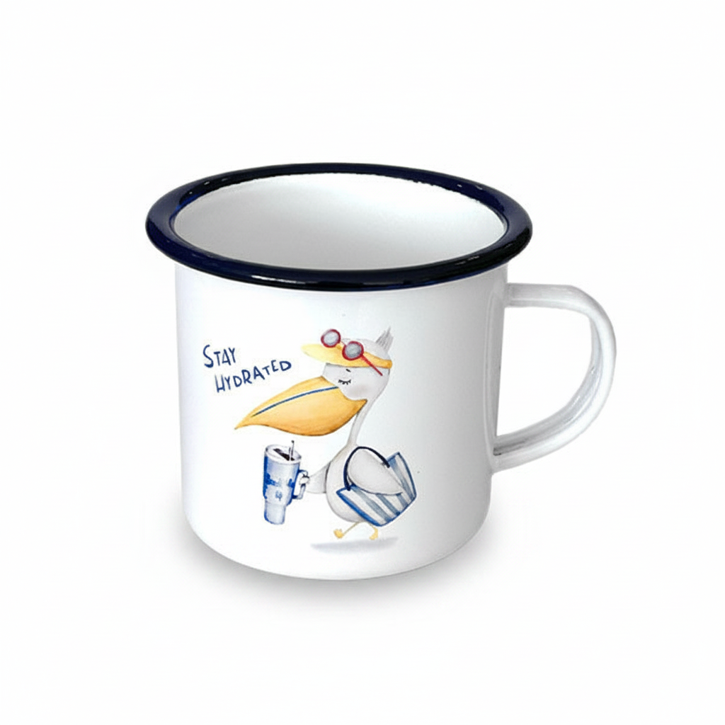 Studio photo - Pelican Enamel Mug