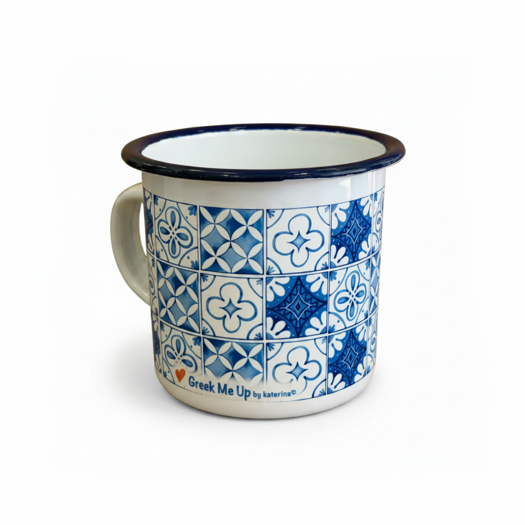 Studio photo - Tiles Enamel Mug pure white