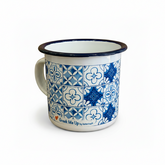 Studio photo - Tiles Enamel Mug pure white