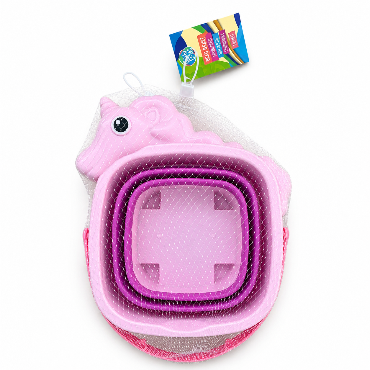 EDDY TOYS Πτυσσόμενο Κουβαδάκι Παραλίας Μονόκερως 21.5x18.5cm